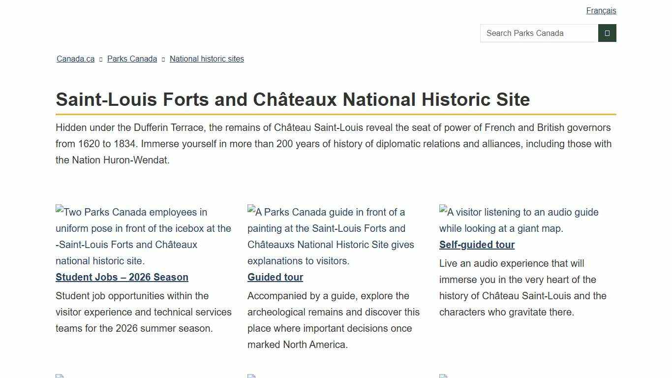 Saint-Louis Forts and Châteaux National Historic Site